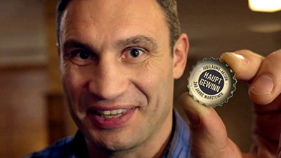 Warsteiner: “Bottlecap-Campaign” with Vitali Klitschko