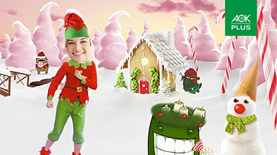 AOK Plus: Christmas Greetings: face-in-the hole Video