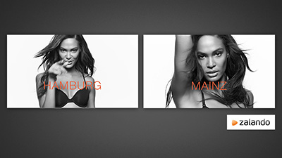 Zalando: “Calvin Klein” Facebook campaign with geo targeting