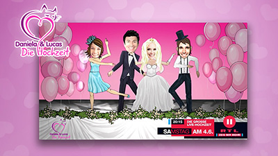 RTL2: “Daniela Katzenberger: the wedding”, user engagement campaign